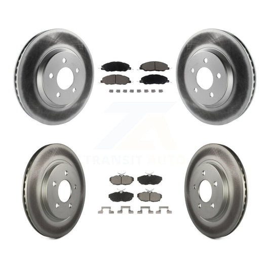 [Avant + Arrière] Kit de disque (revêtu) et plaquette (céramique) de frein pour Ford Mustang KGC-100752