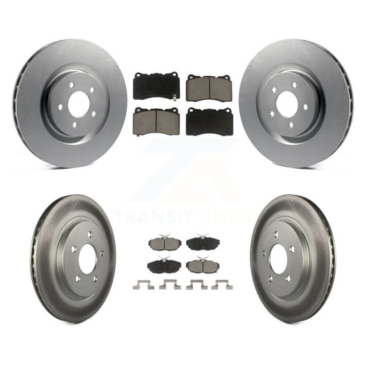 [Avant + Arrière] Kit de disque (revêtu) et plaquette (céramique) de frein pour Ford Mustang KGC-100753