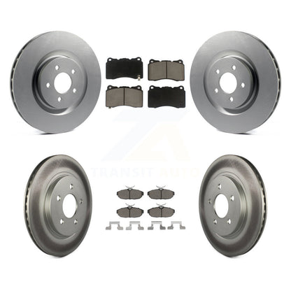 [Avant + Arrière] Kit de disque (revêtu) et plaquette (céramique) de frein pour Ford Mustang KGC-100754