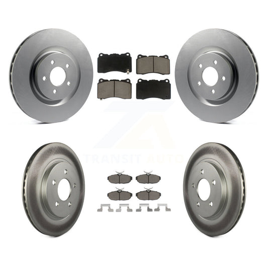 [Avant + Arrière] Kit de disque (revêtu) et plaquette (céramique) de frein pour Ford Mustang KGC-100754