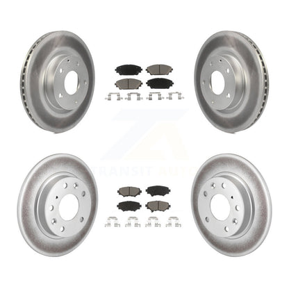 [Avant + Arrière] Kit de disque (revêtu) et plaquette (céramique) de frein pour Mazda 3 Sport 2.5L KGC-100756