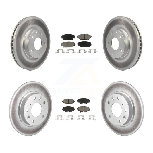 [Avant + Arrière] Kit de disque (revêtu) et plaquette (céramique) de frein pour Mazda 3 Sport 2.5L KGC-100756