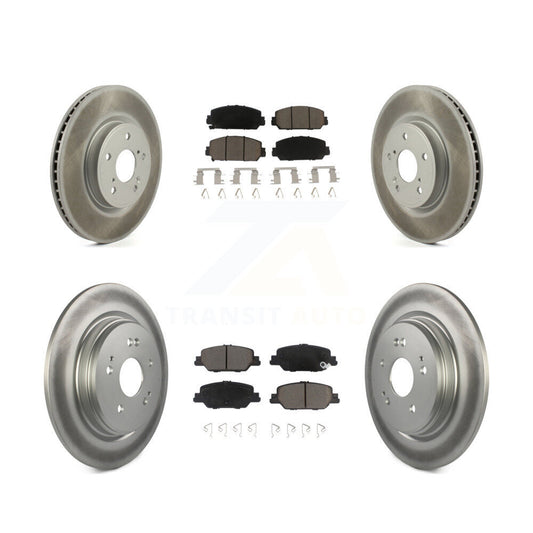 [Avant + Arrière] Kit de disque (revêtu) et plaquette (céramique) de frein pour Honda CR-V KGC-100760