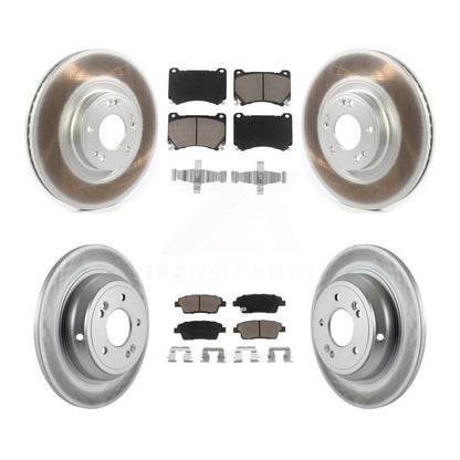 [Avant + Arrière] Kit de disque (revêtu) et plaquette (céramique) de frein pour Hyundai Genesis KGC-100762
