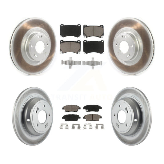 [Avant + Arrière] Kit de disque (revêtu) et plaquette (céramique) de frein pour Hyundai Genesis KGC-100762