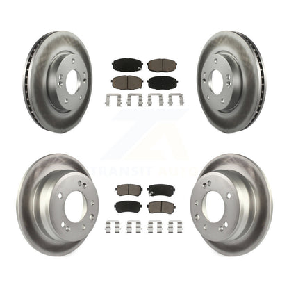 [Avant + Arrière] Kit de disque (revêtu) et plaquette (céramique) de frein pour Hyundai Elantra KGC-100782