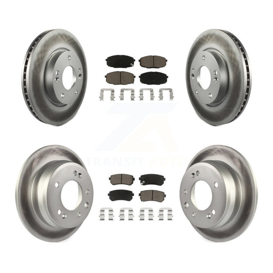 [Avant + Arrière] Kit de disque (revêtu) et plaquette (céramique) de frein pour Hyundai Elantra KGC-100782