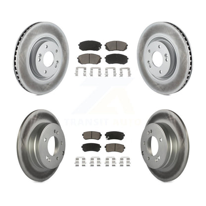 [Avant + Arrière] Kit de disque (revêtu) et plaquette (céramique) de frein pour Hyundai Tucson Kia Cadenza KGC-100790