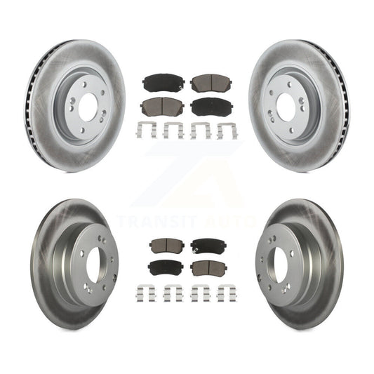 [Avant + Arrière] Kit de disque (revêtu) et plaquette (céramique) de frein pour Hyundai Tucson Kia Cadenza KGC-100790