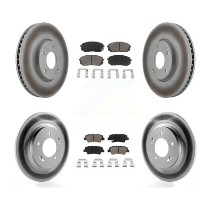 [Avant + Arrière] Kit de disque (revêtu) et plaquette (céramique) de frein pour Kia Soul EV KGC-100791