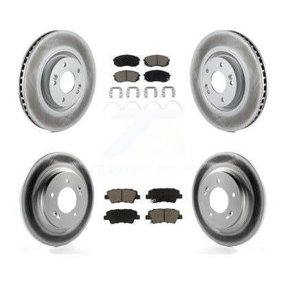 [Avant + Arrière] Kit de disque (revêtu) et plaquette (céramique) de frein pour Kia Optima avec Electric Parking KGC-100794