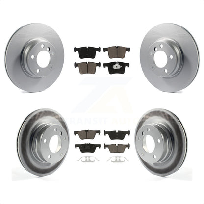 [Avant + Arrière] Kit de disque (revêtu) et plaquette (céramique) de frein pour BMW 328i 428i xDrive 228i sans Blue Painted Calipers KGC-100800 par Transit Auto