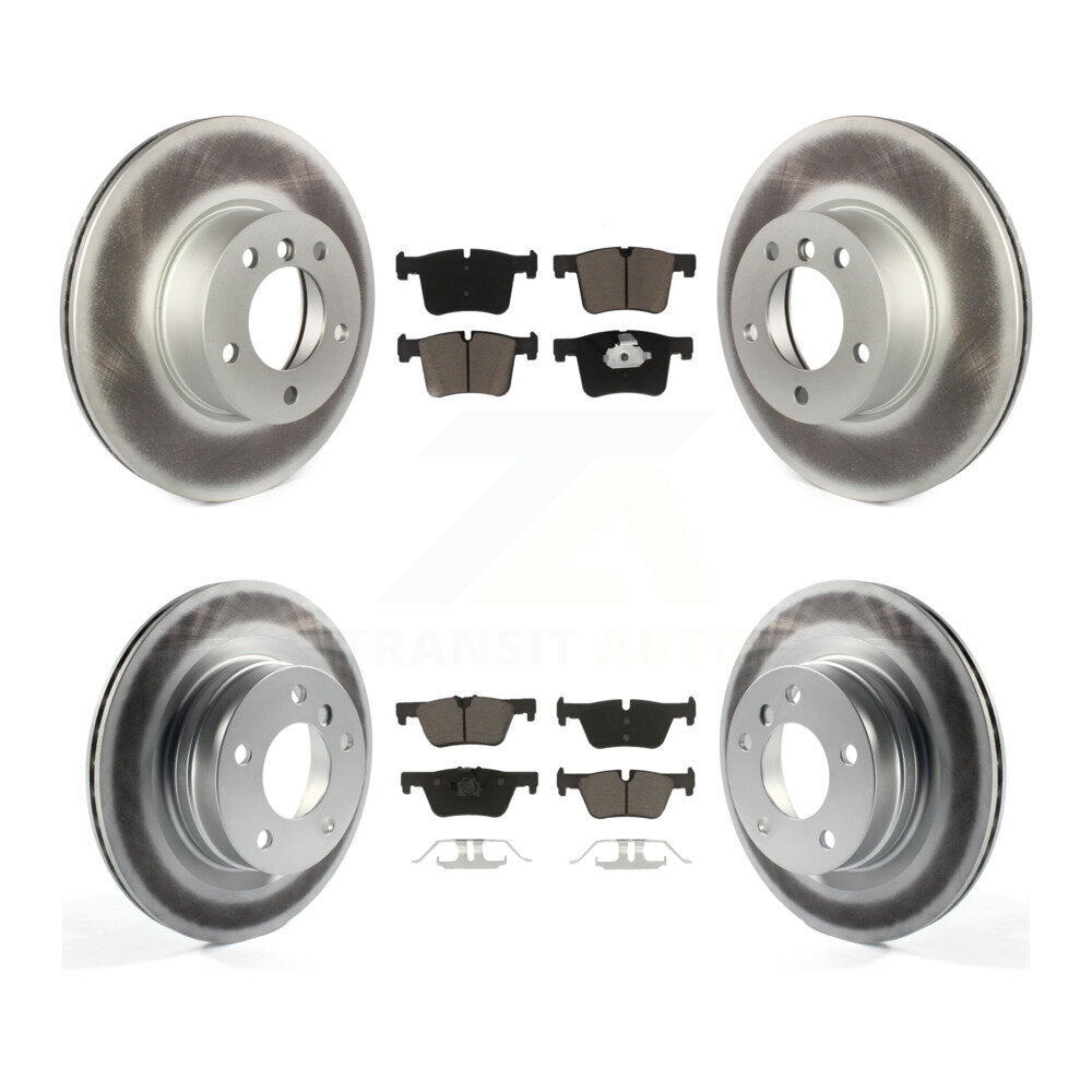 [Avant + Arrière] Kit de disque (revêtu) et plaquette (céramique) de frein pour BMW 328i 320i 428i 228i 230i 328d xDrive KGC-100801