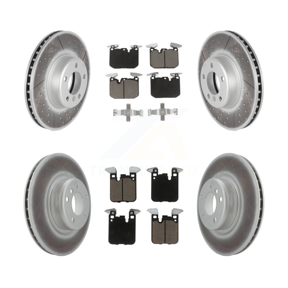 [Avant + Arrière] Kit de disque (revêtu) et plaquette (céramique) de frein pour BMW 428i 228i xDrive Gran Coupe M240i KGC-100803