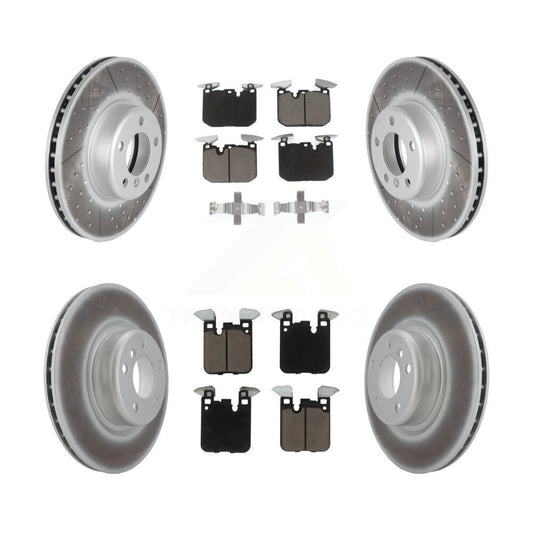 [Avant + Arrière] Kit de disque (revêtu) et plaquette (céramique) de frein pour BMW 428i 228i xDrive Gran Coupe M240i KGC-100803