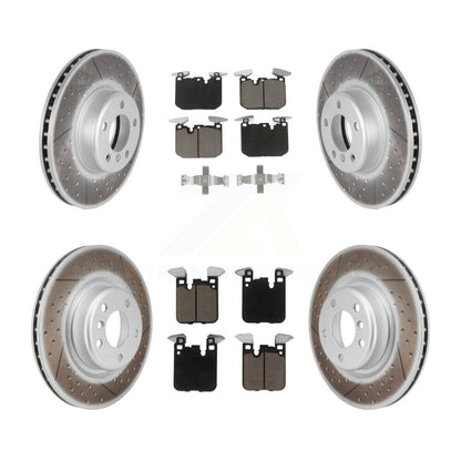 [Avant + Arrière] Kit de disque (revêtu) et plaquette (céramique) de frein pour BMW 428i 228i xDrive Gran Coupe M240i KGC-100804