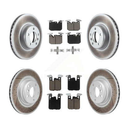 [Avant + Arrière] Kit de disque (revêtu) et plaquette (céramique) de frein pour BMW 428i 228i xDrive Gran Coupe M240i KGC-100806