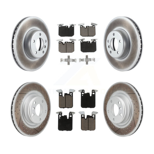 [Avant + Arrière] Kit de disque (revêtu) et plaquette (céramique) de frein pour BMW 428i 228i xDrive Gran Coupe M240i KGC-100806