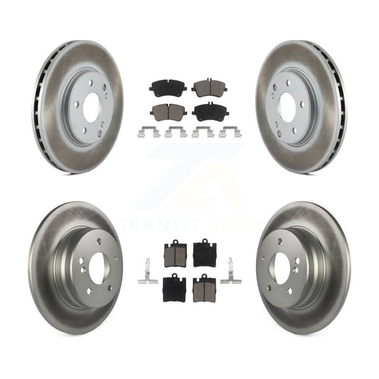 [Avant + Arrière] Kit de disque (revêtu) et plaquette (céramique) de frein pour Mercedes-Benz C240 CLK350 C320 C280 CLK320 C350 KGC-100809