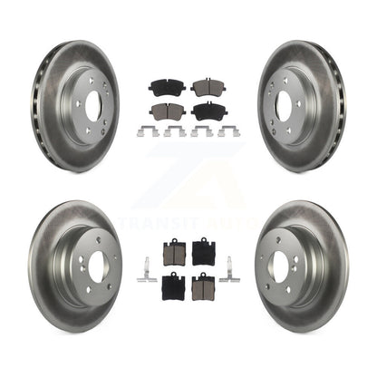 [Avant + Arrière] Kit de disque (revêtu) et plaquette (céramique) de frein pour 2003-2005 Mercedes-Benz C240 Wagon avec RWD KGC-100810