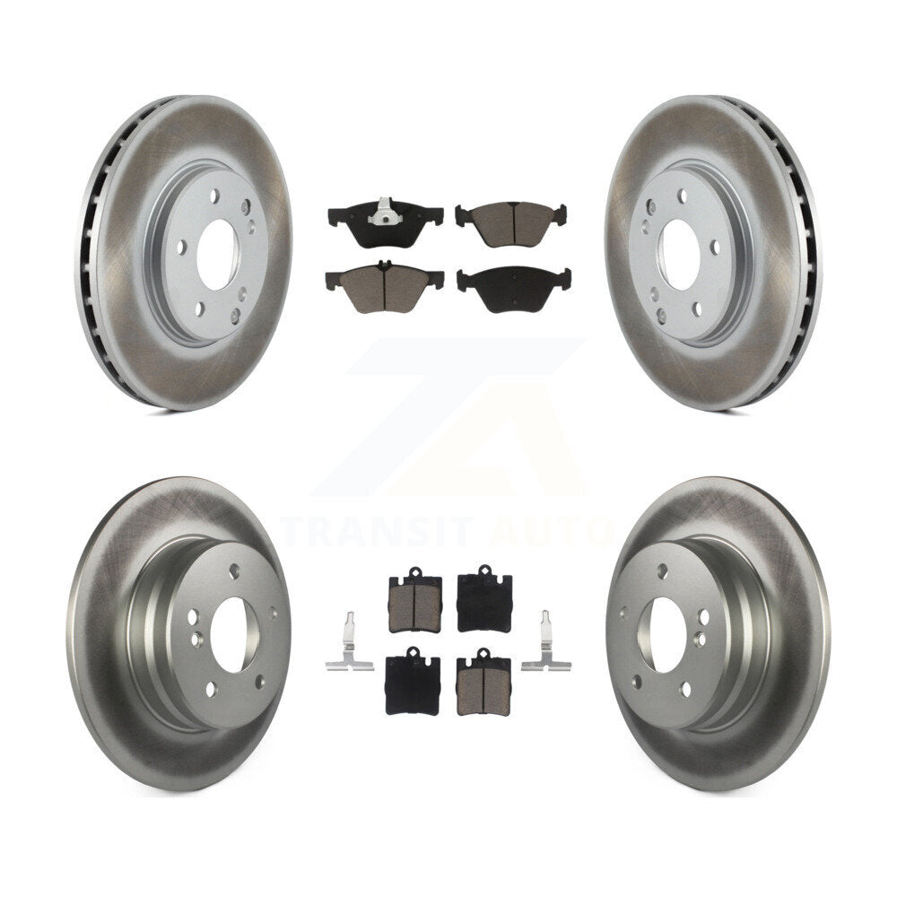 [Avant + Arrière] Kit de disque (revêtu) et plaquette (céramique) de frein pour Mercedes-Benz E320 CLK320 E430 CLK430 KGC-100812