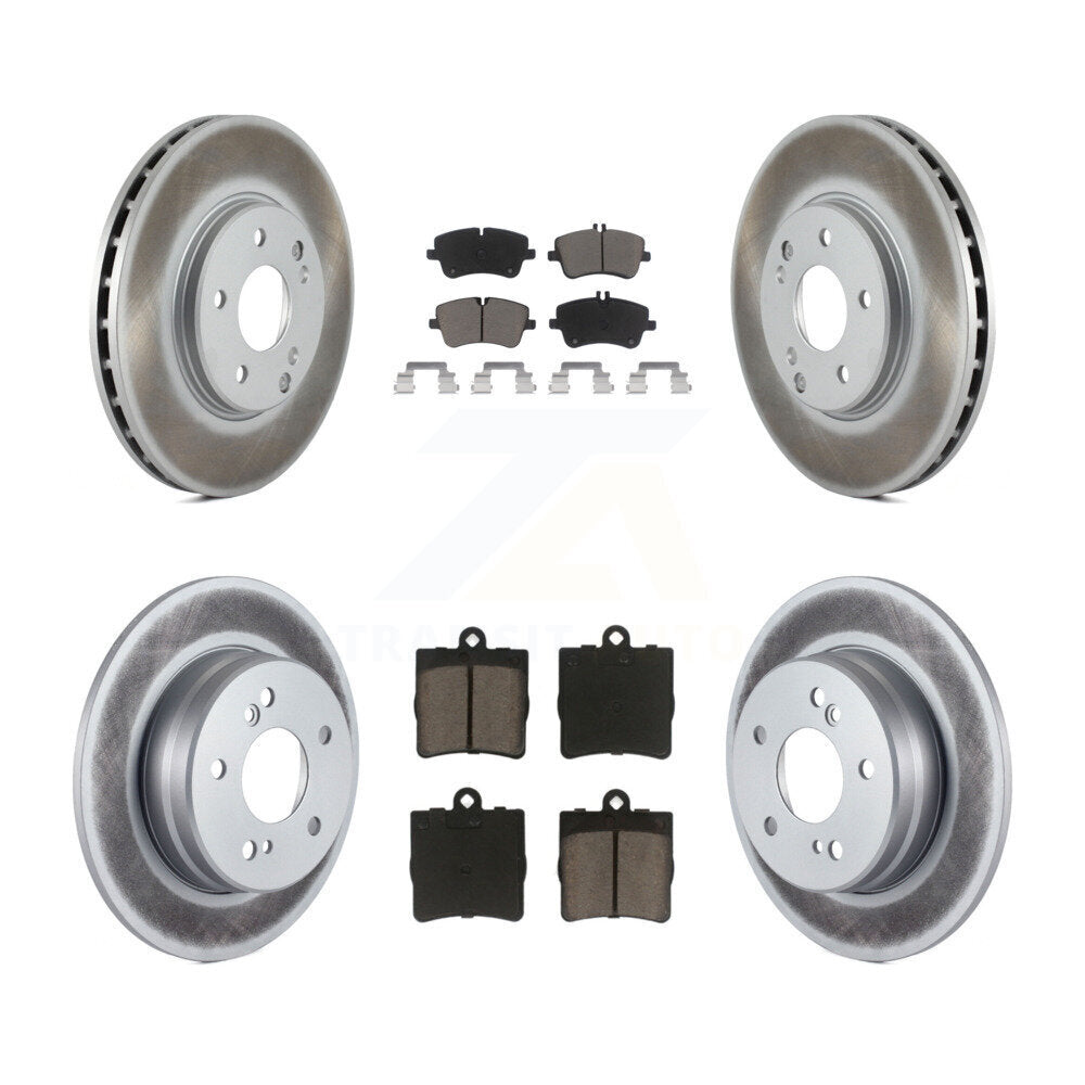 [Avant + Arrière] Kit de disque (revêtu) et plaquette (céramique) de frein pour Mercedes-Benz SLK280 SLK300 KGC-100814