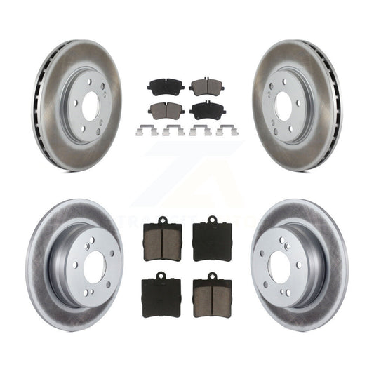[Avant + Arrière] Kit de disque (revêtu) et plaquette (céramique) de frein pour Mercedes-Benz SLK280 SLK300 KGC-100814
