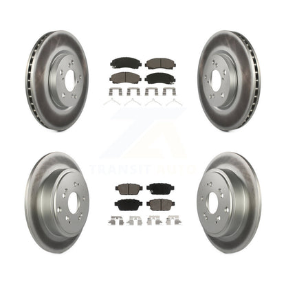 [Avant + Arrière] Kit de disque (revêtu) et plaquette (céramique) de frein pour 2006-2014 Honda Ridgeline KGC-100816