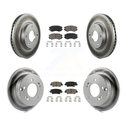 [Avant + Arrière] Kit de disque (revêtu) et plaquette (céramique) de frein pour Hyundai Sonata 2.4L KGC-100819
