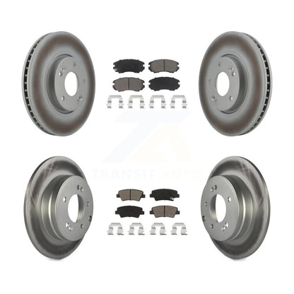[Avant + Arrière] Kit de disque (revêtu) et plaquette (céramique) de frein pour Hyundai Sonata 3.3L KGC-100820