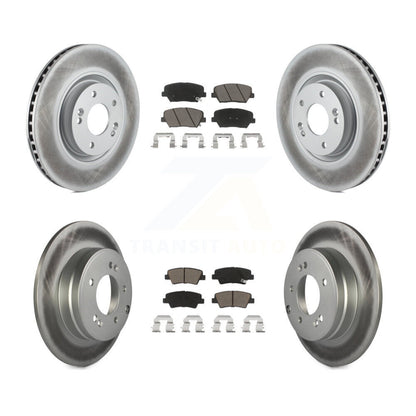[Avant + Arrière] Kit de disque (revêtu) et plaquette (céramique) de frein pour Hyundai Azera KGC-100823