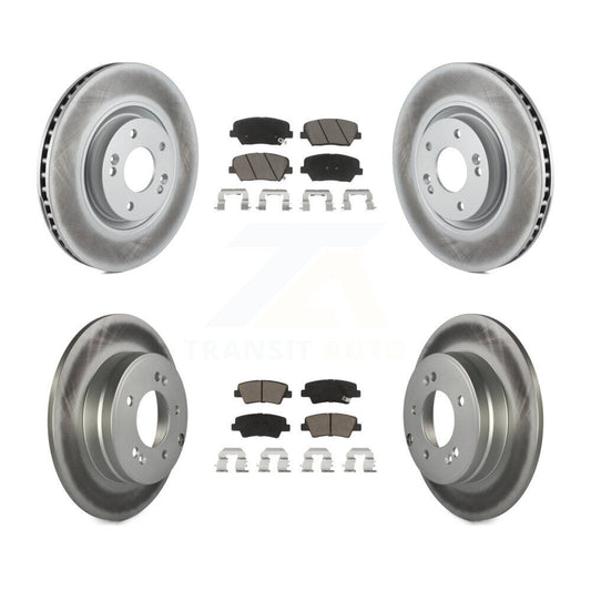 [Avant + Arrière] Kit de disque (revêtu) et plaquette (céramique) de frein pour Hyundai Azera KGC-100823
