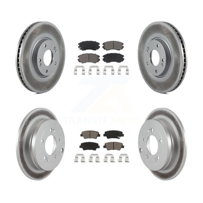 [Avant + Arrière] Kit de disque (revêtu) et plaquette (céramique) de frein pour Kia Amanti Hyundai Azera KGC-100824