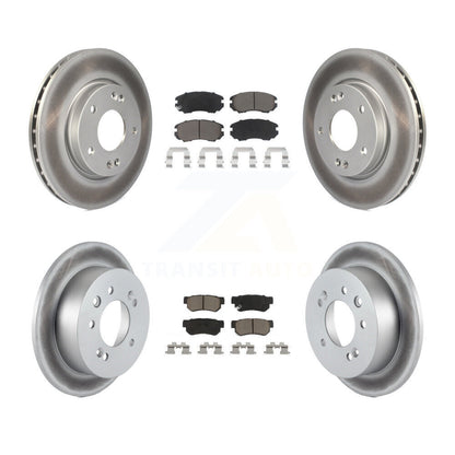 [Avant + Arrière] Kit de disque (revêtu) et plaquette (céramique) de frein pour Hyundai Elantra KGC-100826