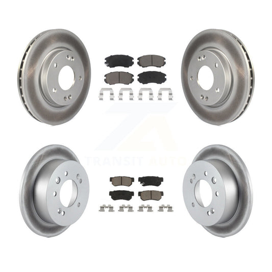 [Avant + Arrière] Kit de disque (revêtu) et plaquette (céramique) de frein pour Hyundai Elantra KGC-100826