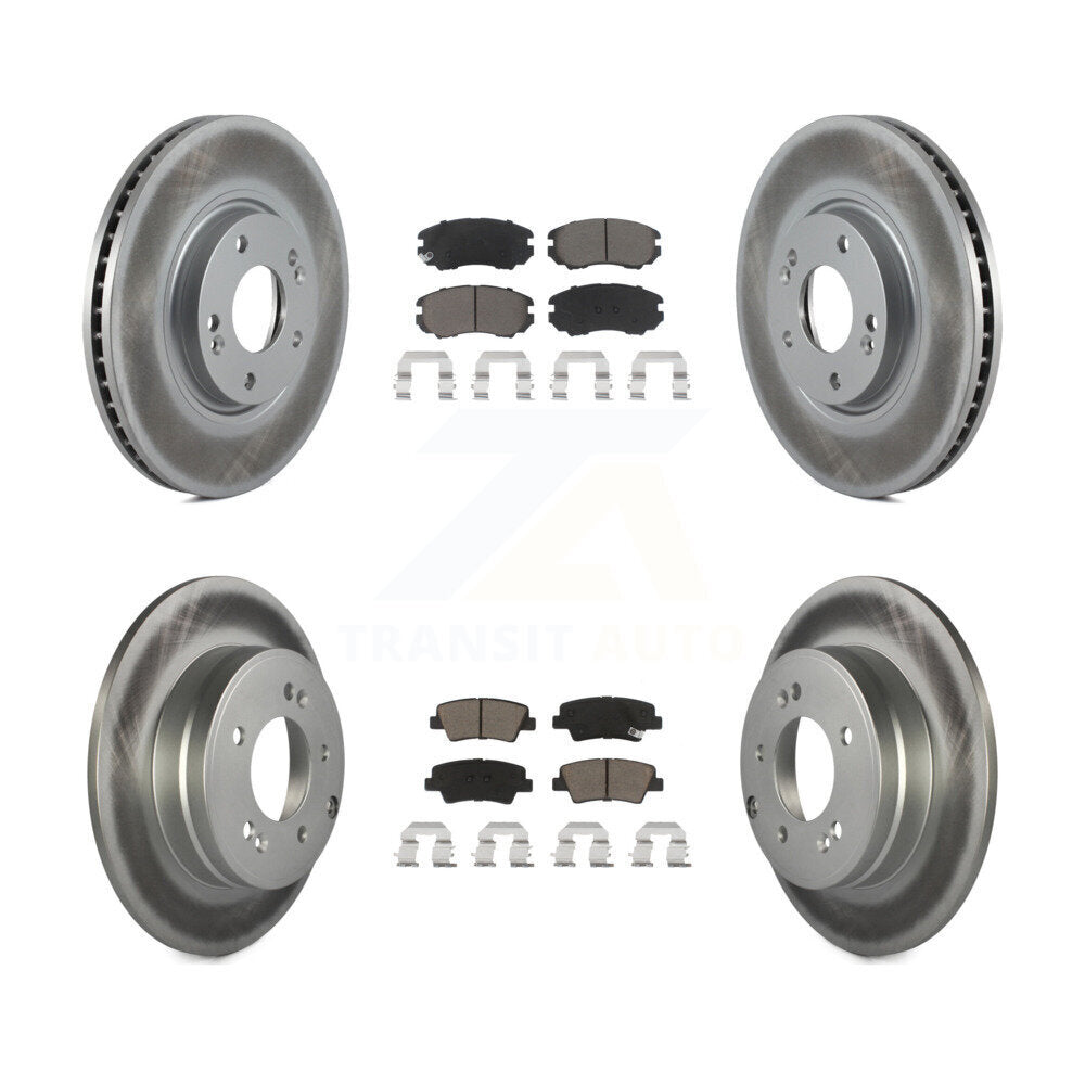 [Avant + Arrière] Kit de disque (revêtu) et plaquette (céramique) de frein pour Hyundai Azera KGC-100828