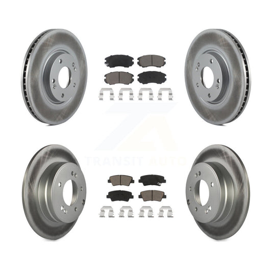 [Avant + Arrière] Kit de disque (revêtu) et plaquette (céramique) de frein pour Hyundai Azera KGC-100828