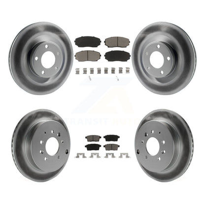 [Avant + Arrière] Kit de disque (revêtu) et plaquette (céramique) de frein pour Ford Edge Lincoln MKX KGC-100838