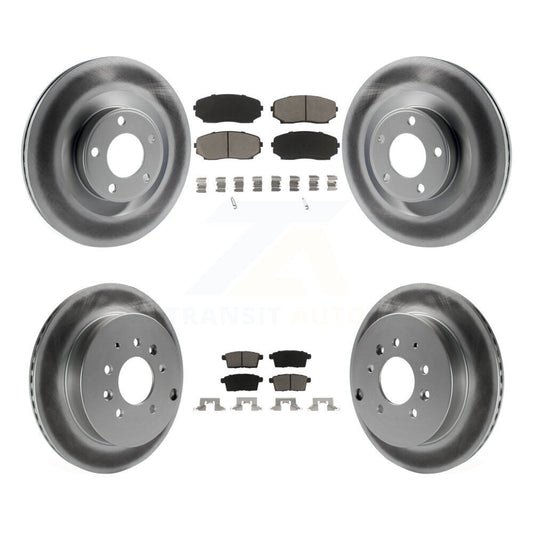 [Avant + Arrière] Kit de disque (revêtu) et plaquette (céramique) de frein pour Ford Edge Lincoln MKX KGC-100838