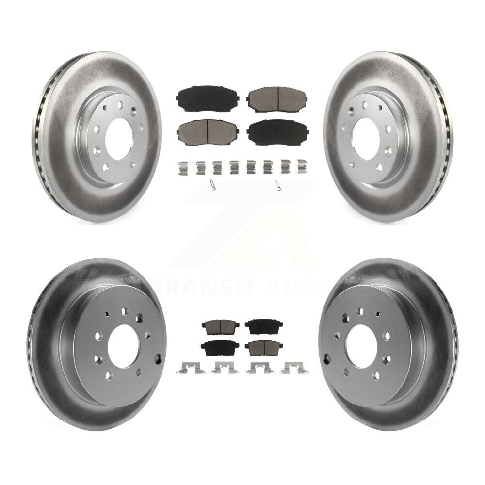 [Avant + Arrière] Kit de disque (revêtu) et plaquette (céramique) de frein pour Ford Edge Mazda CX-7 Lincoln MKX KGC-100839