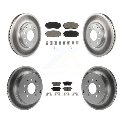 [Avant + Arrière] Kit de disque (revêtu) et plaquette (céramique) de frein pour Ford Edge Mazda CX-7 Lincoln MKX KGC-100839