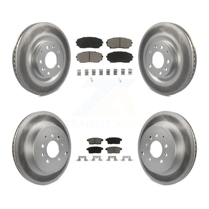 [Avant + Arrière] Kit de disque (revêtu) et plaquette (céramique) de frein pour 2007-2015 Mazda CX-9 KGC-100840