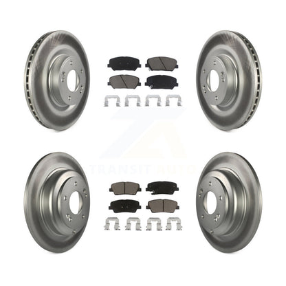 [Avant + Arrière] Kit de disque (revêtu) et plaquette (céramique) de frein pour Hyundai Genesis Coupe KGC-100841