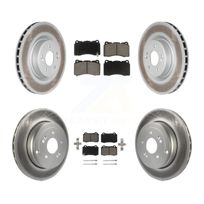 [Avant + Arrière] Kit de disque (revêtu) et plaquette (céramique) de frein pour Hyundai Genesis Coupe KGC-100842
