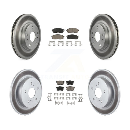 [Avant + Arrière] Kit de disque (revêtu) et plaquette (céramique) de frein pour Suzuki SX4 Crossover KGC-100849