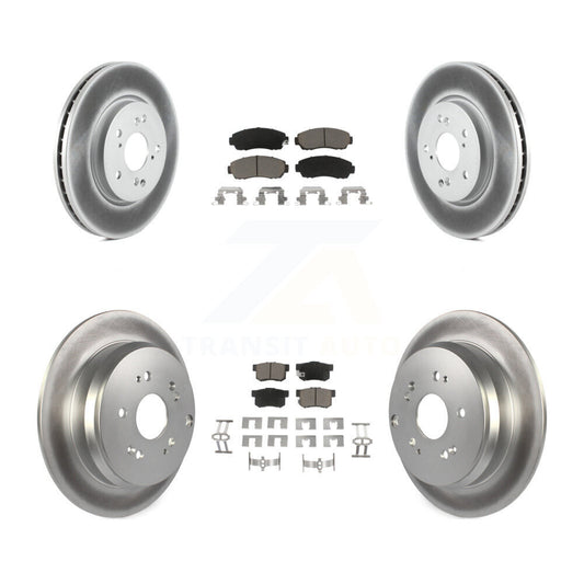 [Avant + Arrière] Kit de disque (revêtu) et plaquette (céramique) de frein pour Acura RDX KGC-100850