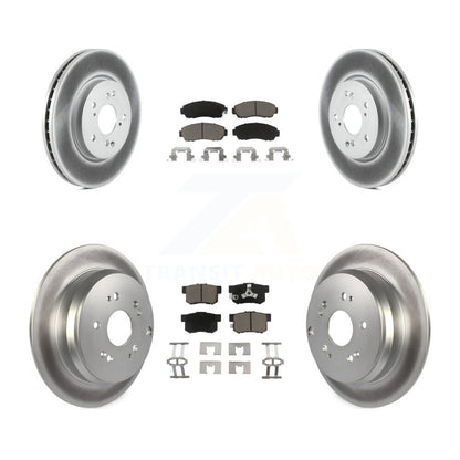 [Avant + Arrière] Kit de disque (revêtu) et plaquette (céramique) de frein pour Honda CR-V Acura RDX KGC-100851