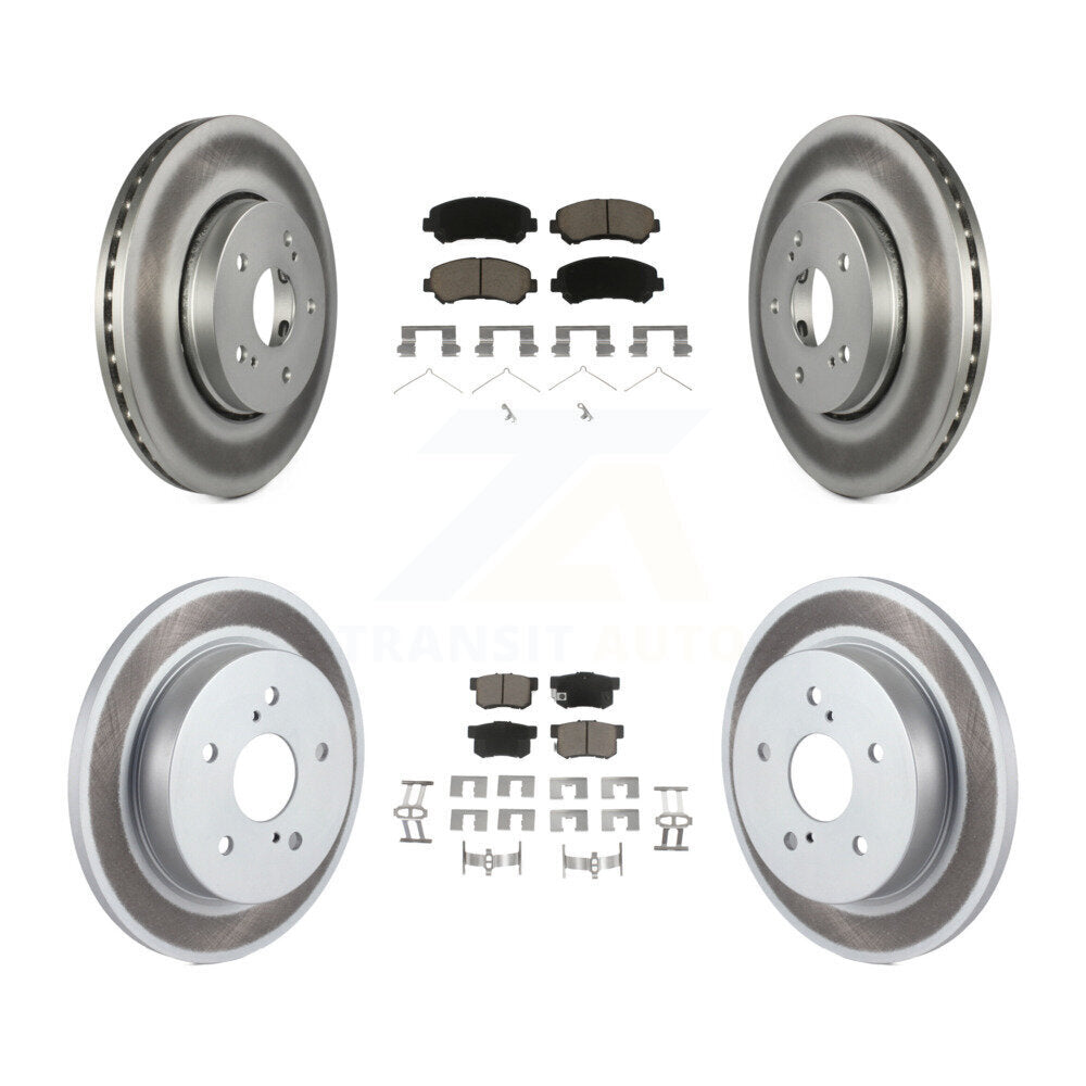 [Avant + Arrière] Kit de disque (revêtu) et plaquette (céramique) de frein pour 2010-2013 Suzuki Kizashi KGC-100853