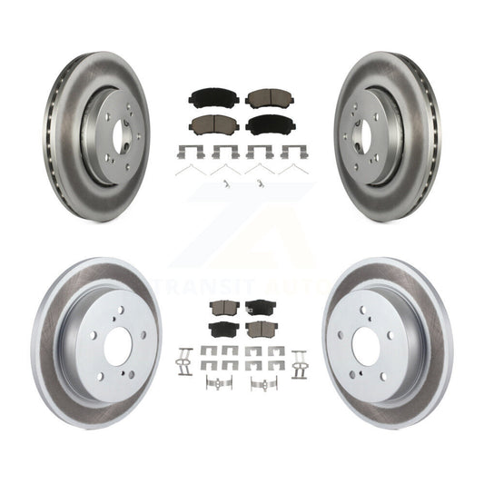 [Avant + Arrière] Kit de disque (revêtu) et plaquette (céramique) de frein pour 2010-2013 Suzuki Kizashi KGC-100853