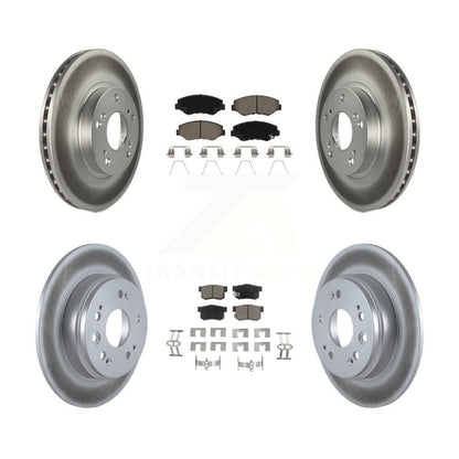 [Avant + Arrière] Kit de disque (revêtu) et plaquette (céramique) de frein pour 2002-2004 Honda CR-V KGC-100859